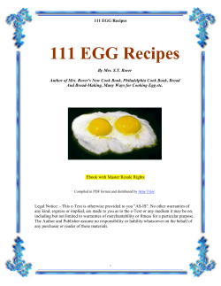111 EGG Recipes - Funkymunky.co.za