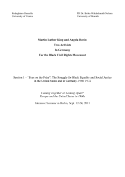 Martin Luther King and Angela Davis: Two Activists In Germany For