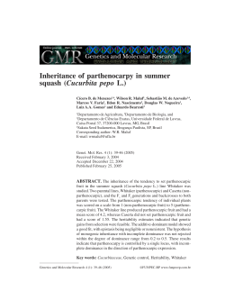 Inheritance of parthenocarpy in summer squash (Cucurbita pepo L.)