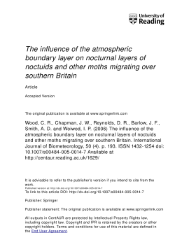 The influence of the atmospheric boundary layer on nocturnal layers