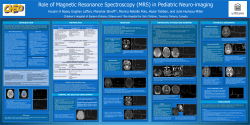 (MRS) in Pediatric - Society for Pediatric Radiology