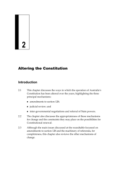 Chapter 2 Altering the Constitution
