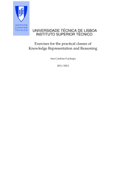 UNIVERSIDADE T&Eacute;CNICA DE LISBOA INSTITUTO SUPERIOR