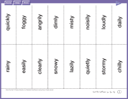 Sort 31- Suffixes -y, -ly,
