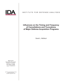 Influences on the Timing and Frequency of Cancellations and