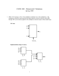 CS/EE 260 &ndash; Homework 5 Solutions