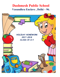 Class V - Dashmesh Public School