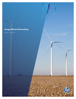 Energy Efficient Networking