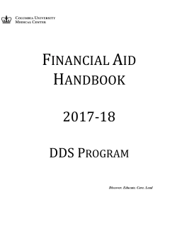 financial aid handbook - Columbia University Medical Center