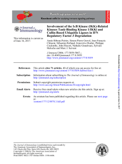 Regulatory Factor-3 Degradation Cullin