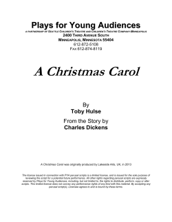 A Christmas Carol - Plays for Young Audiences