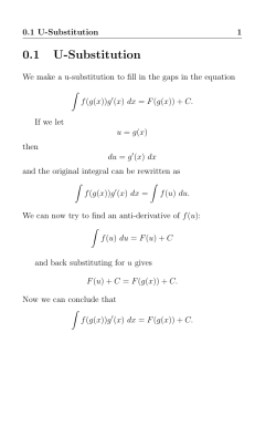 0.1 U-Substitution