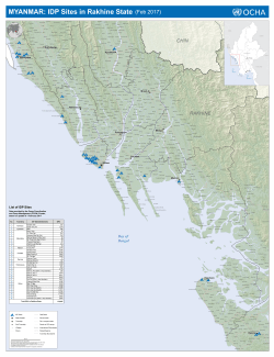 MYANMAR: IDP Sites in Rakhine State (Feb 2017)