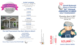 2017 RMDH Golf Tournament Brochure.indd