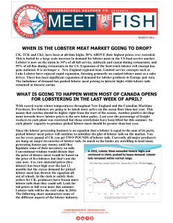 March 2016 Newsletter - Congressional Seafood