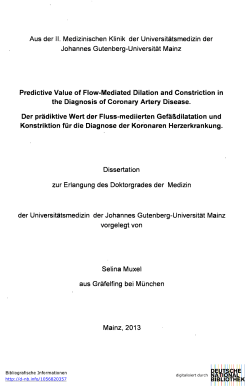 Aus der II. Medizinischen Klinik der Universitatsmedizin der