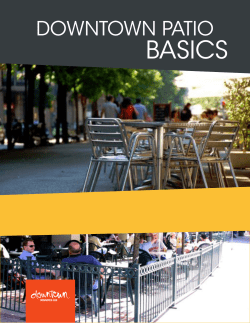 DOWNTOWN PATIO BASICS - Downtown Winnipeg BIZ