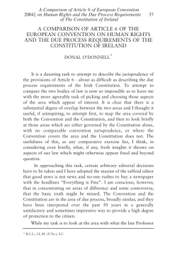 a comparison of article 6 of the european convention on human