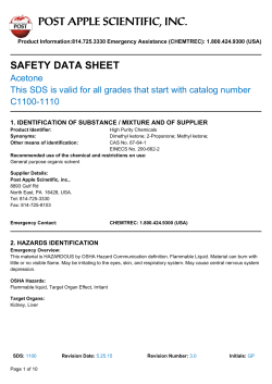 POST APPLE SCIENTIFIC, INC.