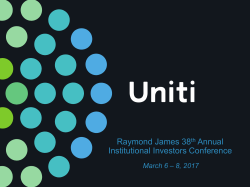 Raymond James 38th Annual Institutional Investors Conference