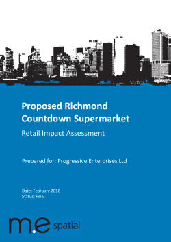 Proposed Richmond Countdown Supermarket