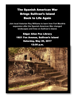 Poe Library Hosts Roy Williams: How Spanish American War