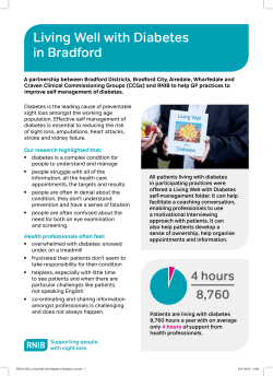Living Well with Diabetes in Bradford