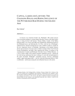 capital, labor and lawyers: the changing roles and rising influence of