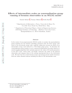 Effects of intermediate scales on renormalization group running of
