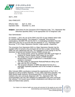 Instructions for the Conversion ICD-9 Diagnosis Code