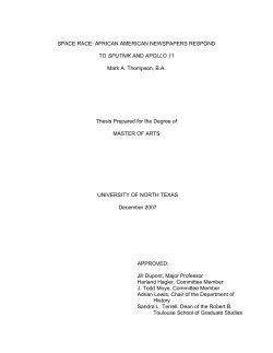 Space Race - UNT Digital Library