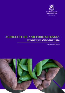agriculture and food sciences