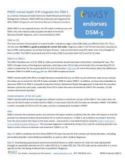 endorses DSM-5