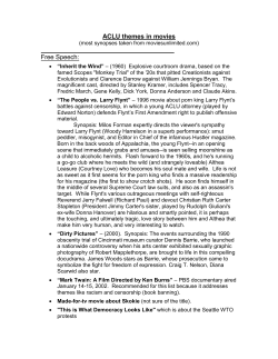 ACLU themes in movies Free Speech: