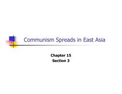 Communism Spreads in East Asia