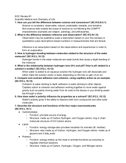 EOC Review #1 - Just Science