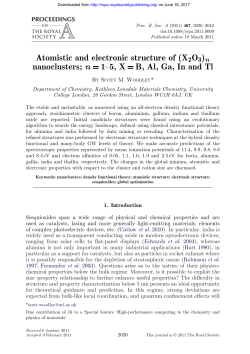 n = 1&ndash;5, X = B, Al, Ga, In and Tl - Proceedings of the Royal Society A