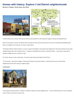 Homes with history: Explore 3 old Detroit neighborhoods