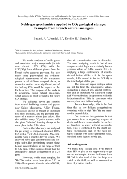 Noble gas geochemistry applied to CO2 geological