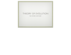 Theory of evolution copy - Science Leadership Academy