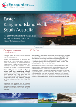 Easter Kangaroo Island Walk South Australia