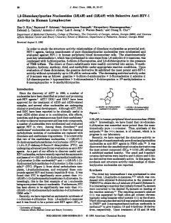 1,3-Dioxolanylpurine Nucleosides (2B,4R) and (284s) with Selective