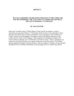 BLACK LEADERSHIP AND RELIGIOUS IDEOLOGY IN THE NADIR