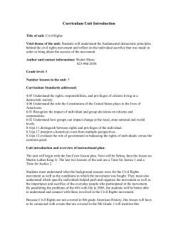 Civil Rights - Teach Tennessee History