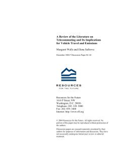 A Review of the Literature on Telecommuting and