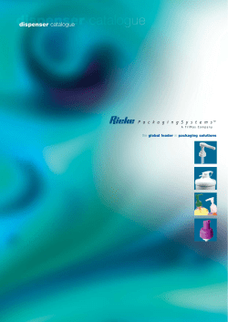 Dispensing brochure - Rieke Packaging Systems