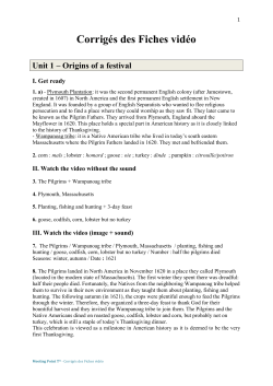 Corrig&eacute;s des Fiches vid&eacute;o