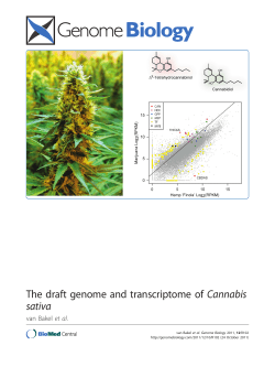 The draft genome and transcriptome of Cannabis sativa | SpringerLink