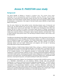 Annex 9. PAKISTAN case study