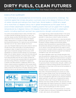 Dirty Fuels, CleAN Futures